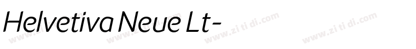 Helvetiva Neue Lt字体转换